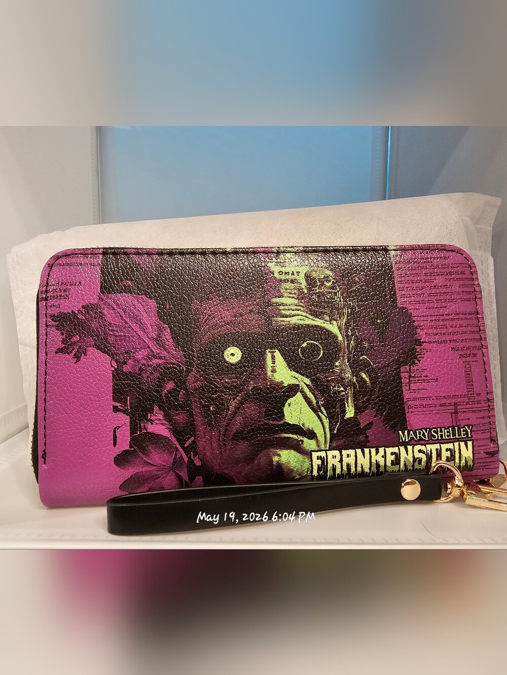 Lettoria "Frankenstein" Lablight Violet Wallet/Wristlet